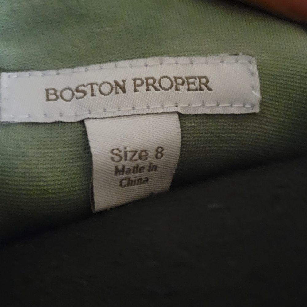 Boston Proper Green Racerback Sheath Bodycon Dress, Size 8 - Picture 6 of 10